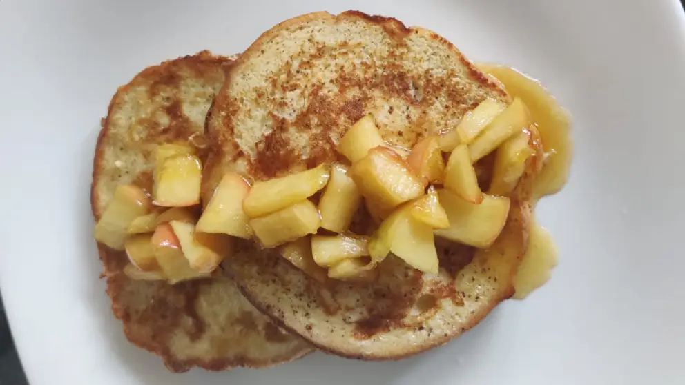 Image of dish Cinnamon eggy bread with quick stewed apples